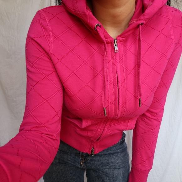 Y2K Vintage Garage Vibrant Pink Hoodie - Picture 3 of 5